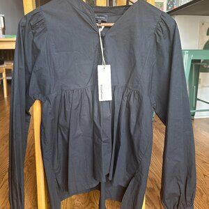 Richer Poorer Brigitte Poplin Blouse - S - Black
